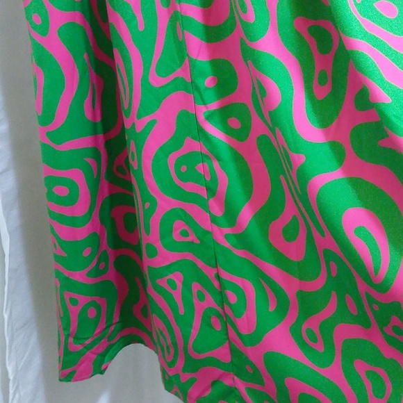 Oversized Silky Bold Patterned Maxi Dress - Size Small / 6 - NWT - Picture 7 of 10